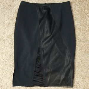 Elie Tahari Double Layer Fishnet Pencil Sexy